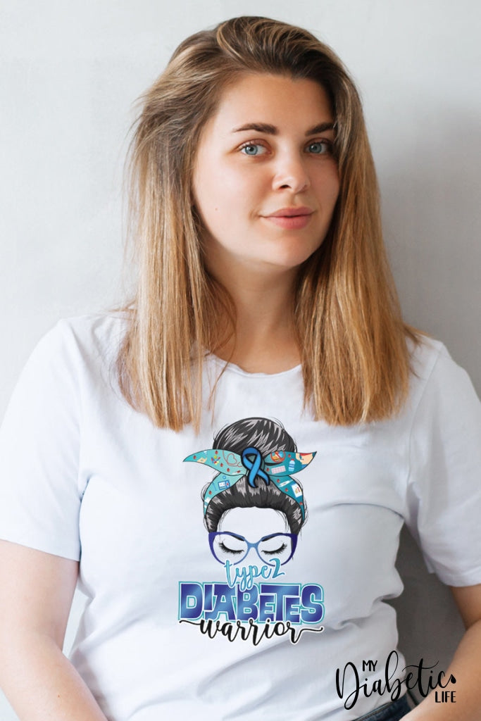 Type # Diabetes Warrior - Unisex T-Shirt S / White 2 Shirts