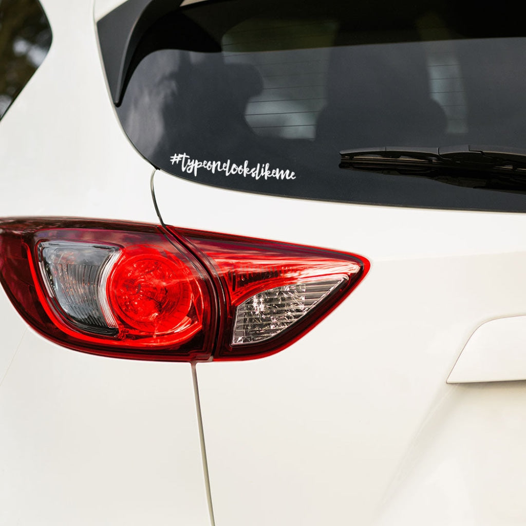 Type One Or Two Looks Like Me:  Diabetic Driver Medical Conditions Type Diabetic Car Bumper Sticker