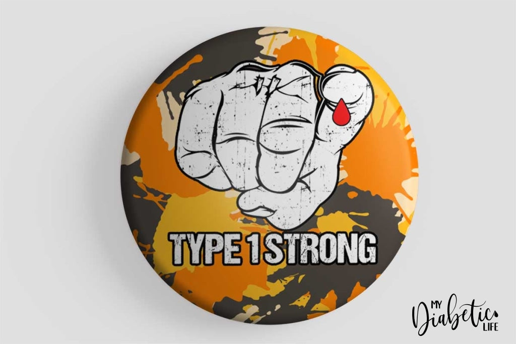 Type One Strong - Keyring Bottle Opener Diabetes Alert One Diabetic Badge/magnet