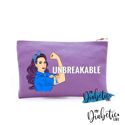 Unbreakable - Diabetes Carry Bag Diabetic Accessories Storage For Medication Purple Storage Bags