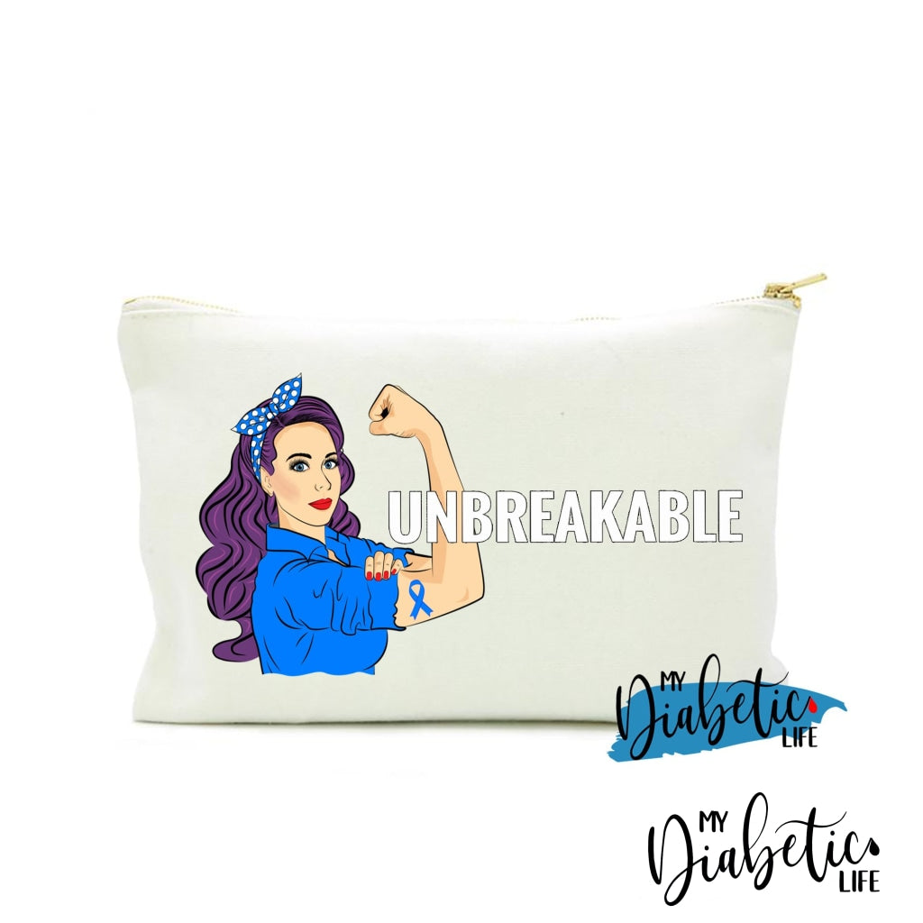 Unbreakable - Diabetes Carry Bag Diabetic Accessories Storage For Medication Natural Storage Bags