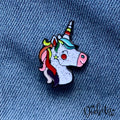 Unicorn And Glitter - Lapel Pin Badge/magnet