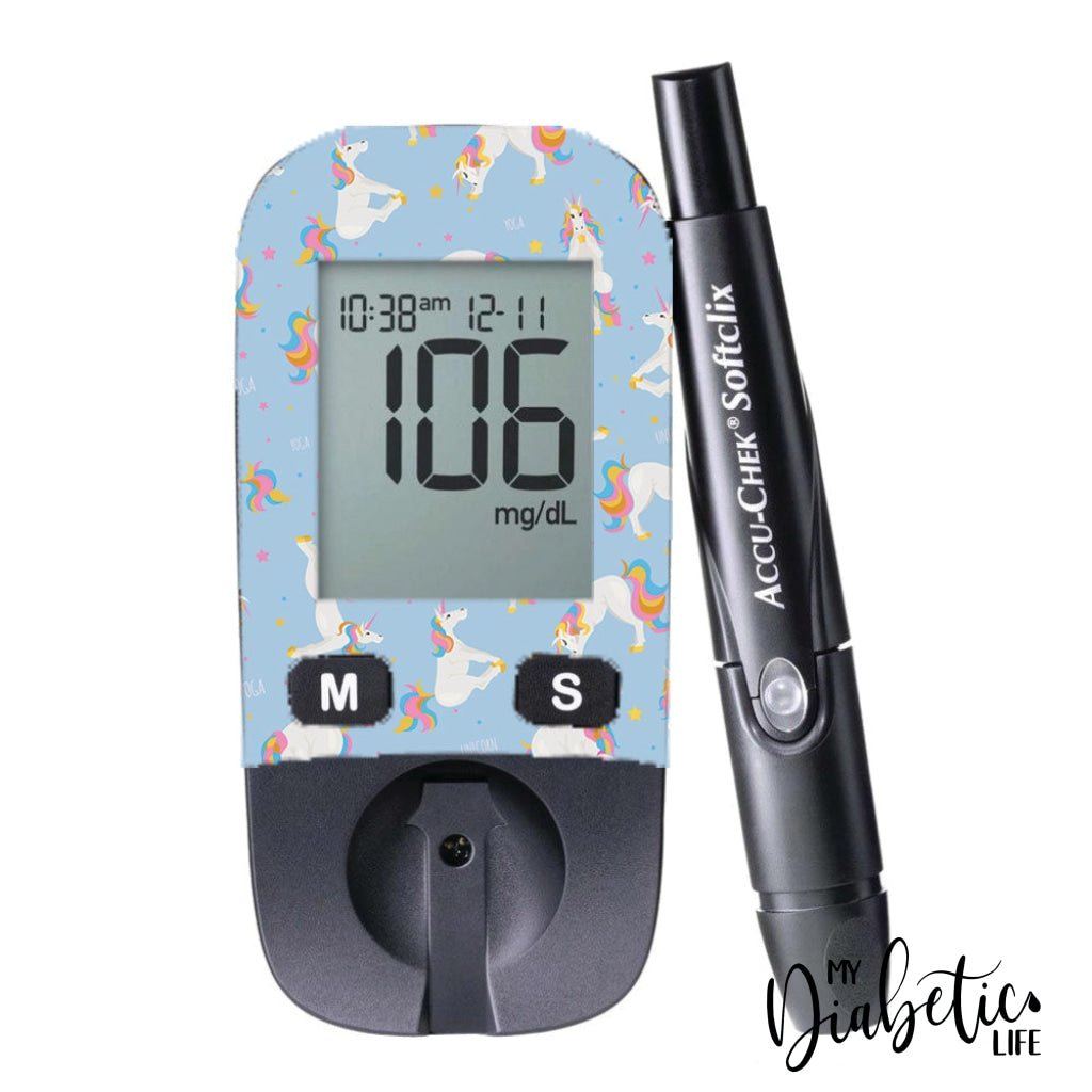 Unicorn Yoga - Accu-Chek Active Sticker