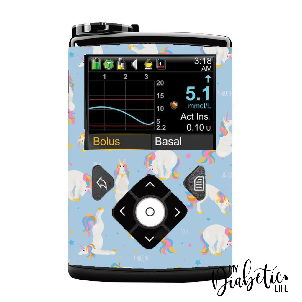 Unicorn Yoga - Medtronic Pump (630/640/670/770) Sticker Full Cover W/clip 630/640/670