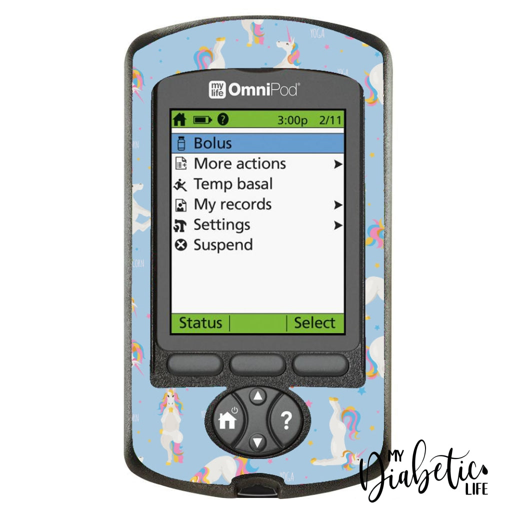 Unicorn Yoga - Omnipod Pdm Sticker