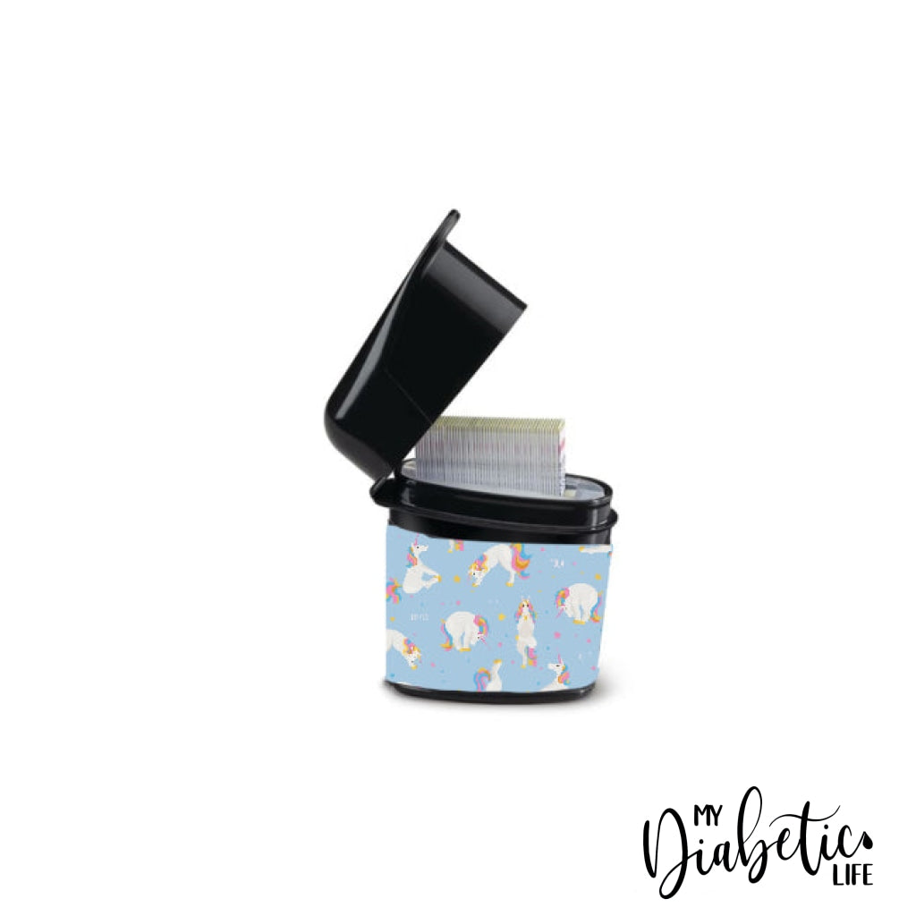 Unicorn Yoga - Test Strip Canister Sticker Container