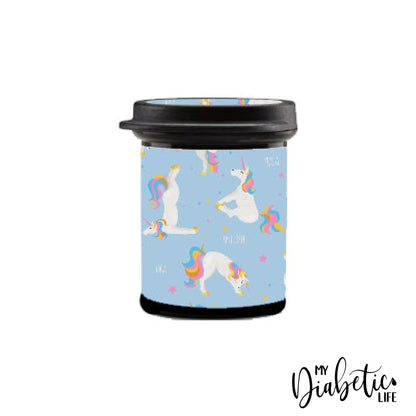 Unicorn Yoga - Test Strip Canister Sticker Container