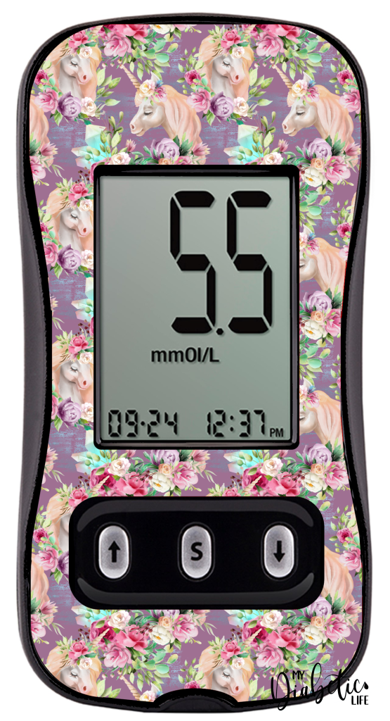 Unicorns - Caresens N, skin and Decal, glucose meter sticker - MyDiabeticLife