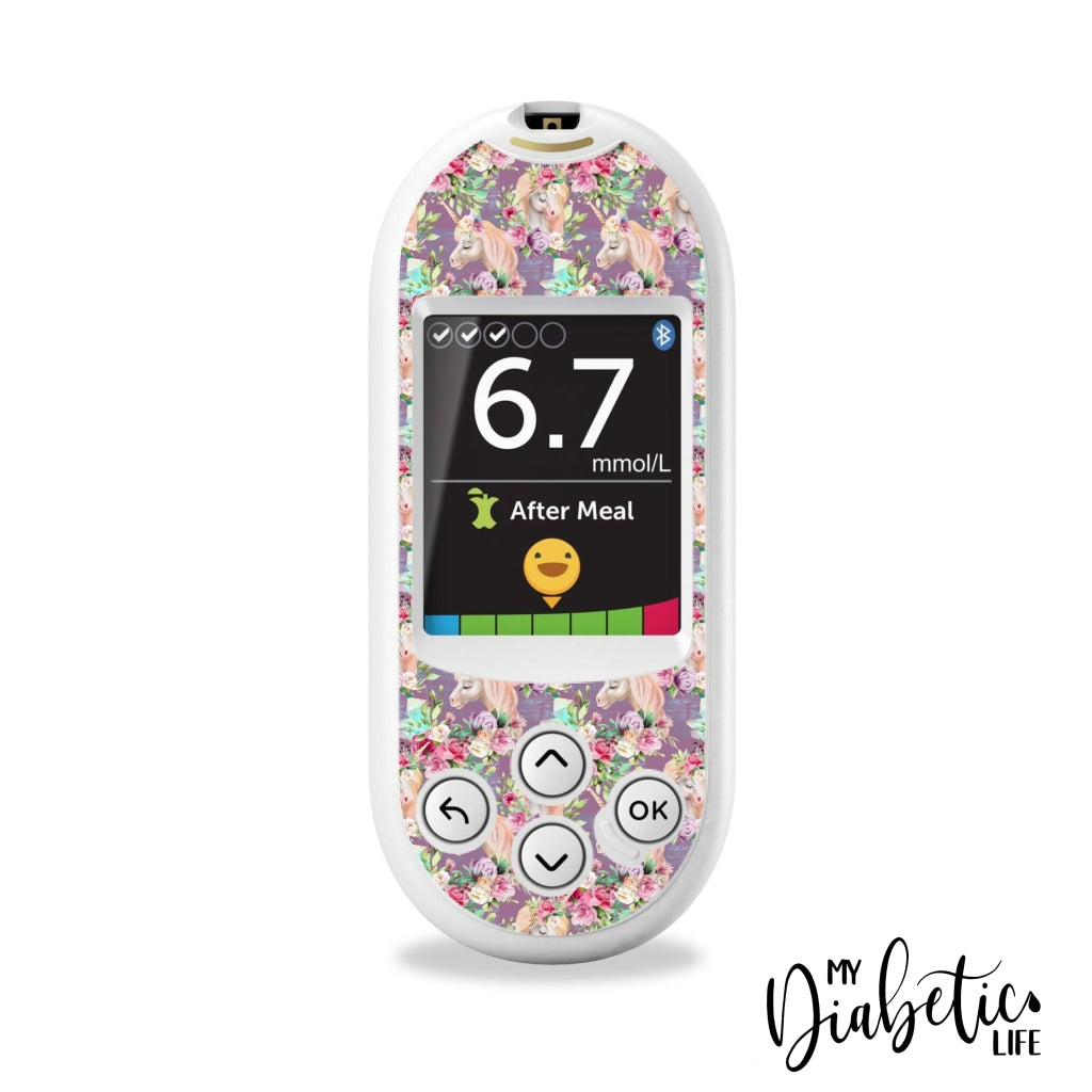 Unicorns & Gemstones - One Touch Verio Reflect Glucose Meter Sticker