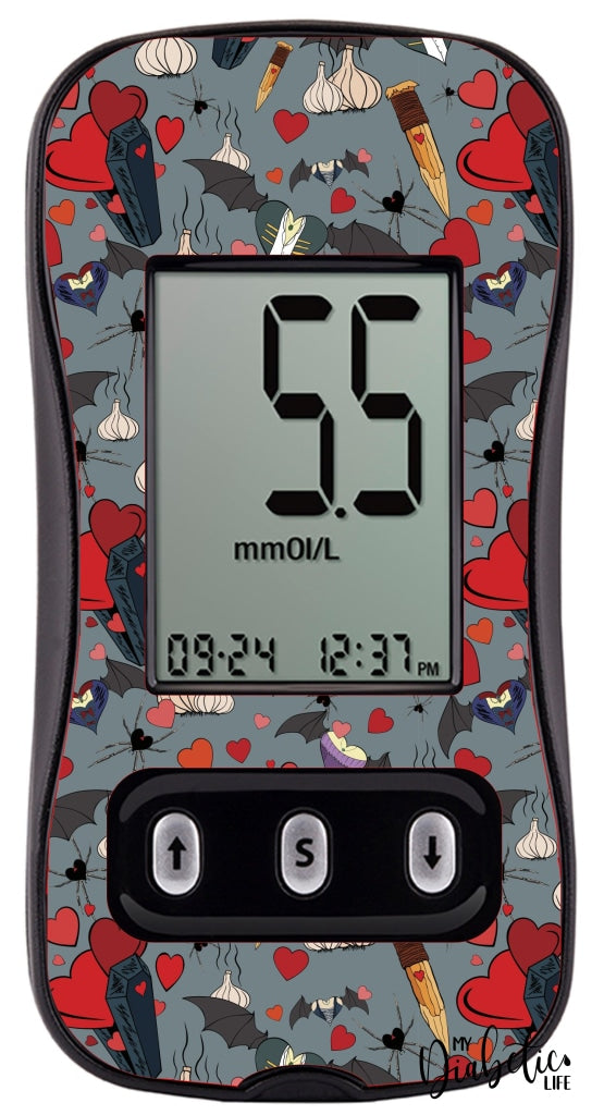 Vampire Diaries - Caresens N, skin and Decal, glucose meter sticker - MyDiabeticLife