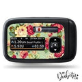 Vintage Mint Floral - Accu-Chek Insight Peel Skin And Decal Insulin Pump Sticker Accu-Chek