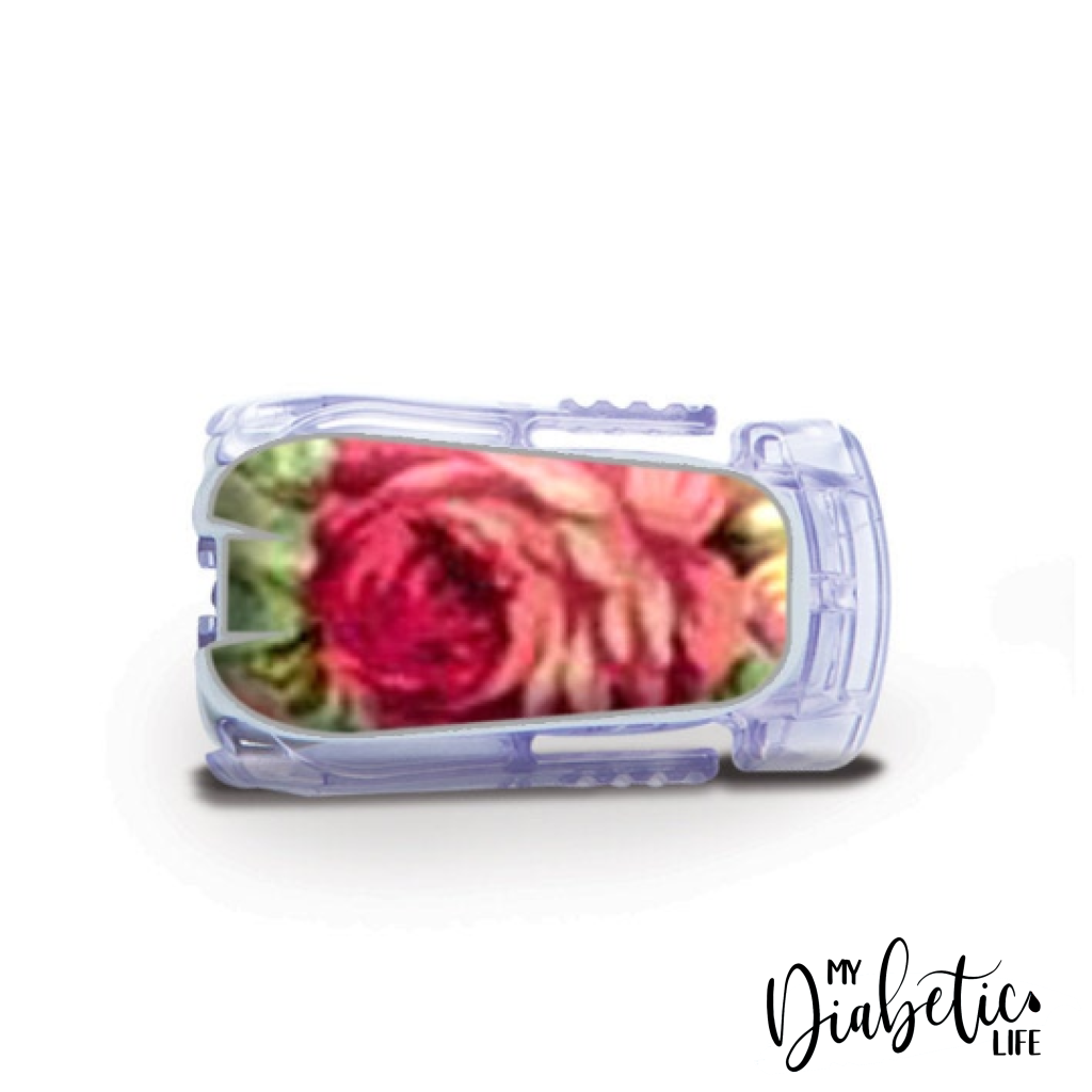 Vintage Mint Roses - Dexcom Transmitter G5 Peel Skin And Decal Cgm Sticker G4/g5