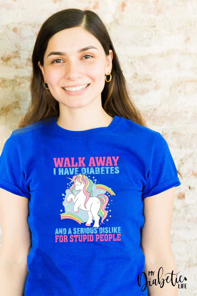Walk Away I Have Diabetes - Unisex T-Shirt S / Royal Blue Shirts
