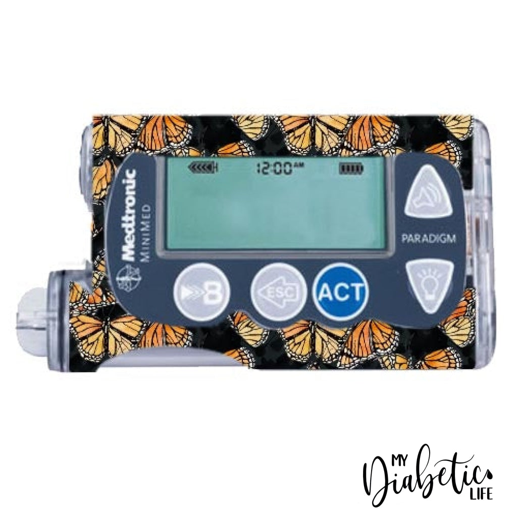 Wandering Monarch - Medtronic Paradigm Series 7 Sticker