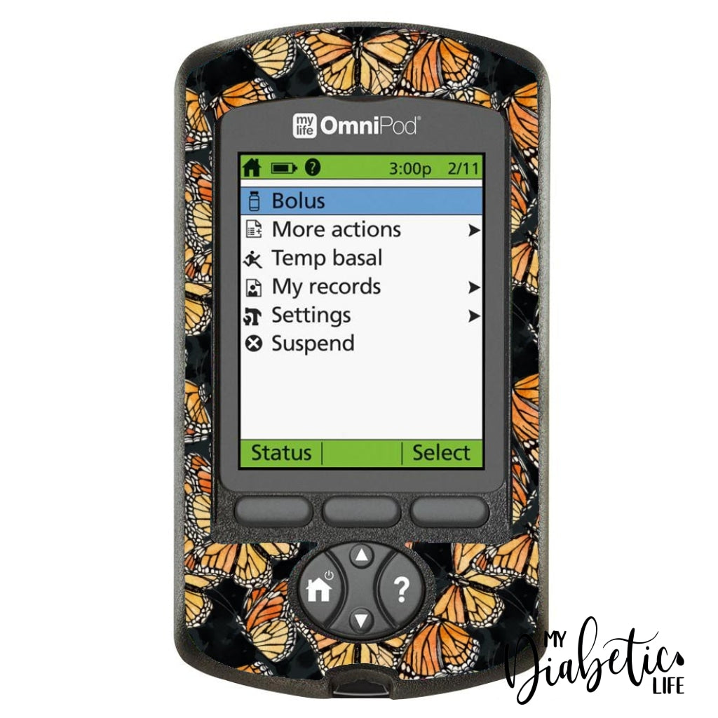 Wandering Monarch - Omnipod Pdm Sticker