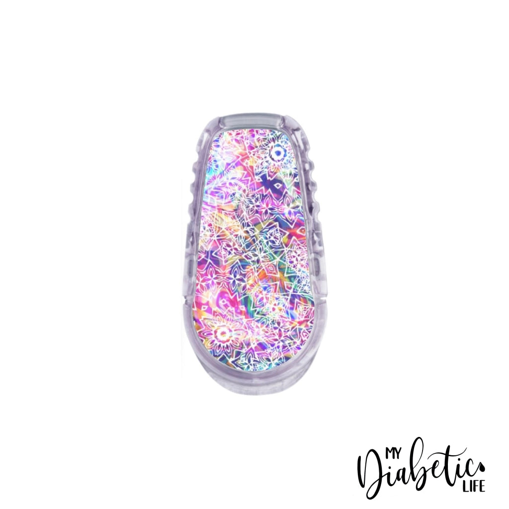 Rainbow Mandalas - Dexcom Transmitter G6 Peel Skin And Decal Cgm Sticker