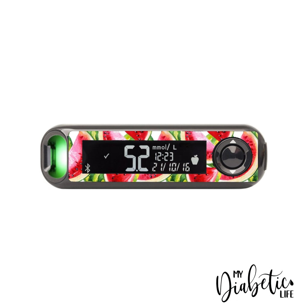 Watermelon Slice - Contour Next One Peel, skin and Decal, glucose meter sticker - MyDiabeticLife