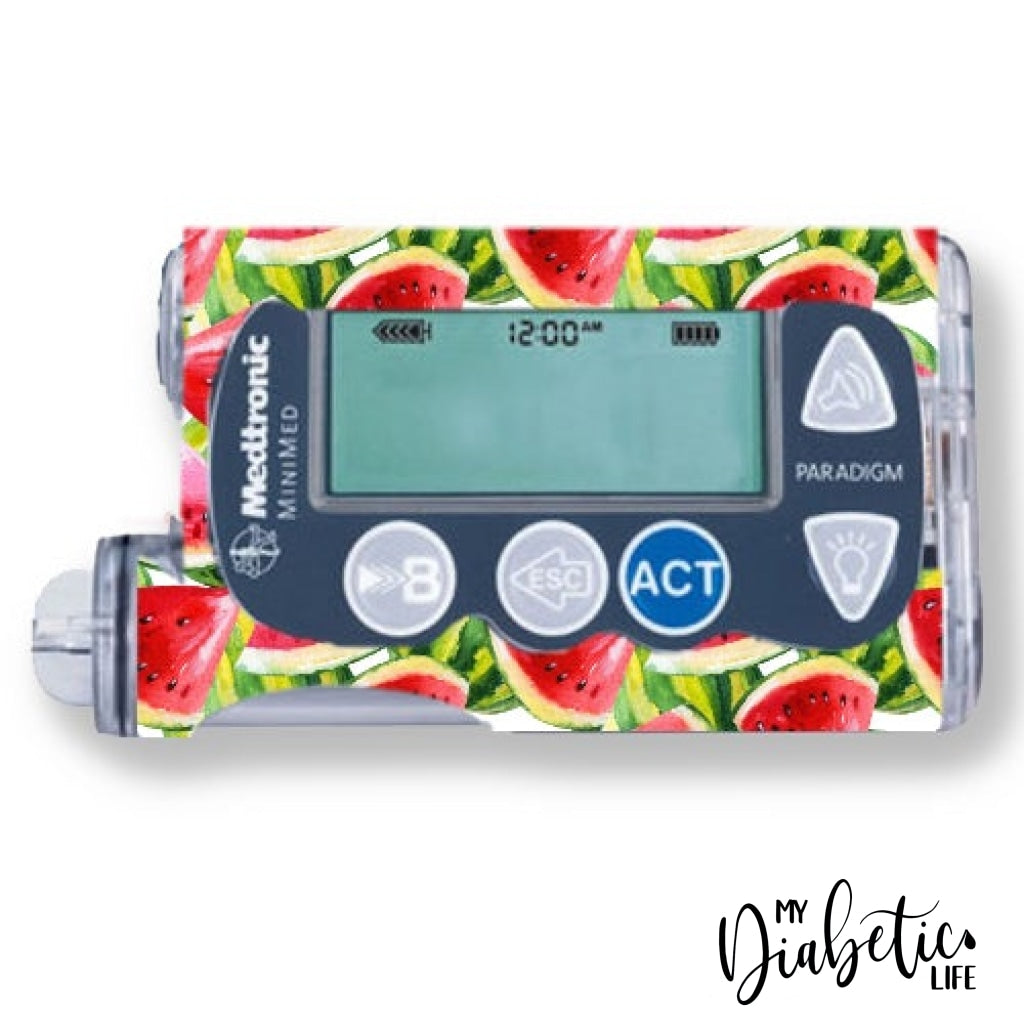 Watermelon Slices - Medtronic Paradigm Series 7 Skin And Decal Insulin Pump Sticker