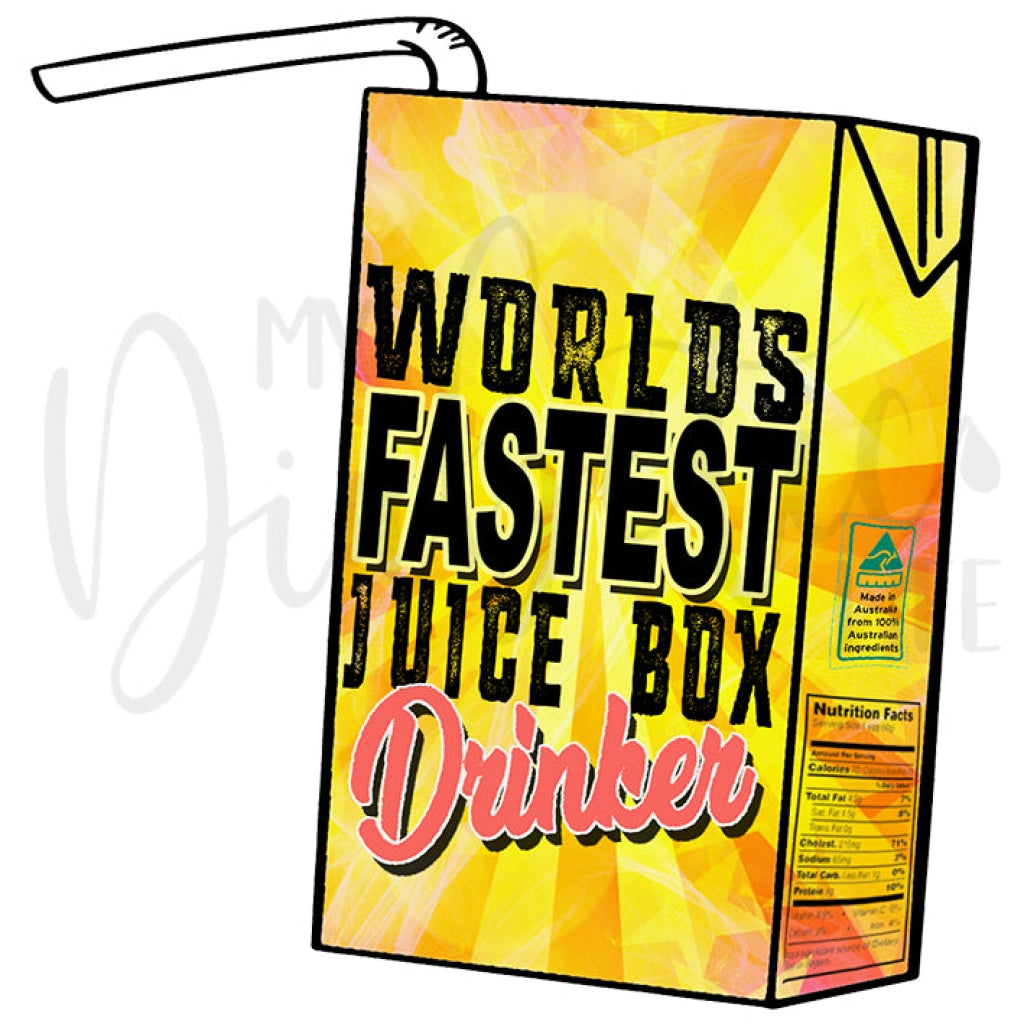 Worlds Fastest Juice box Drinker - Sticker - MyDiabeticLife