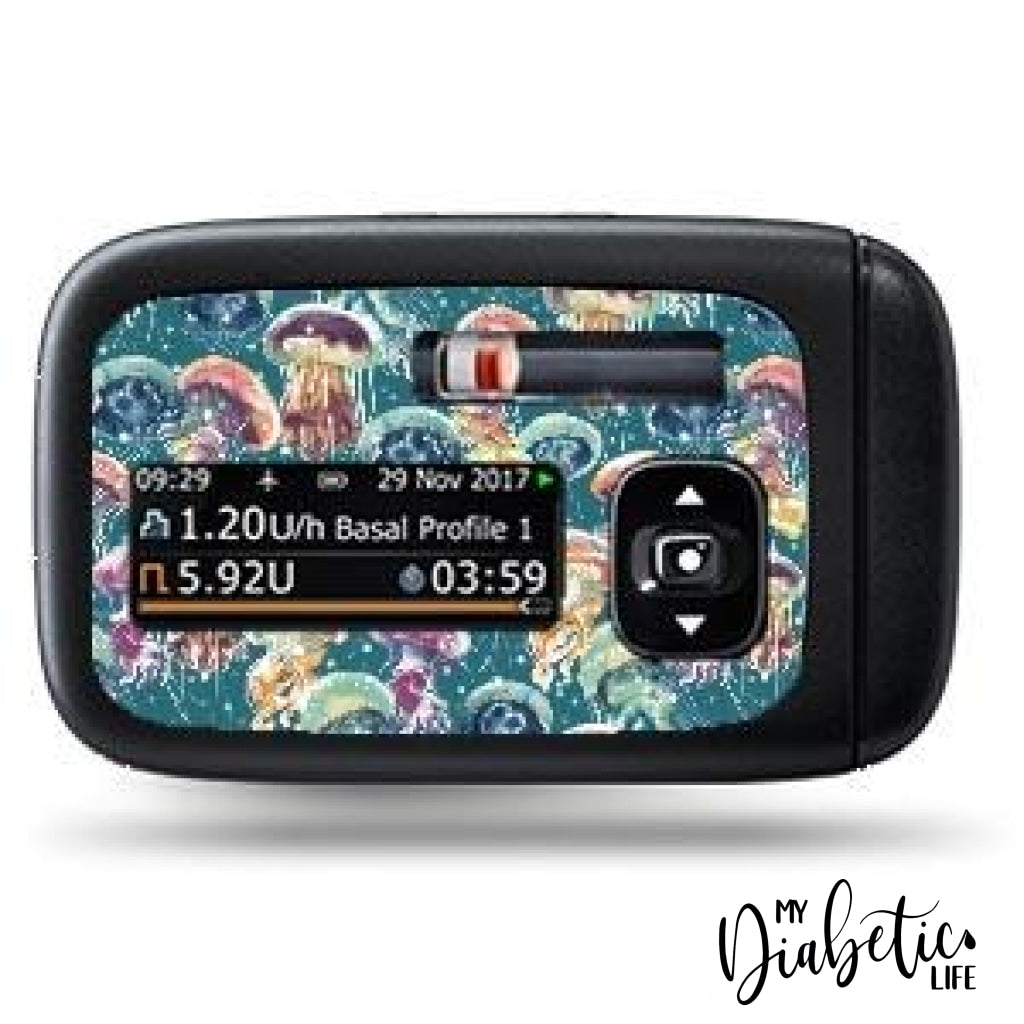 You Wish Jellyfish! - Accu-Chek Insight Peel Skin And Decal Insulin Pump Sticker Accu-Chek