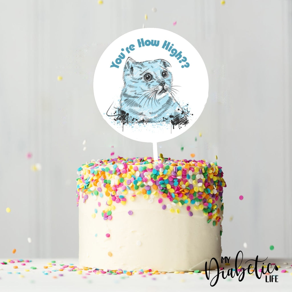 Youre How High - Round Cake Topper Decorating Supplies