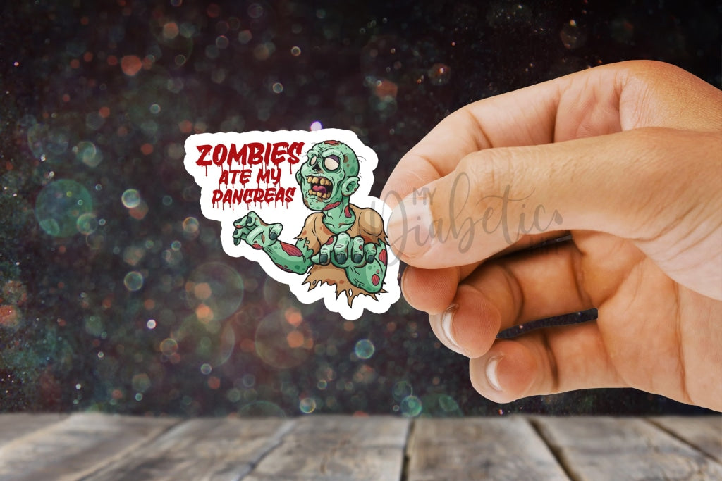 Zombies Ate My Pancreas Stickers