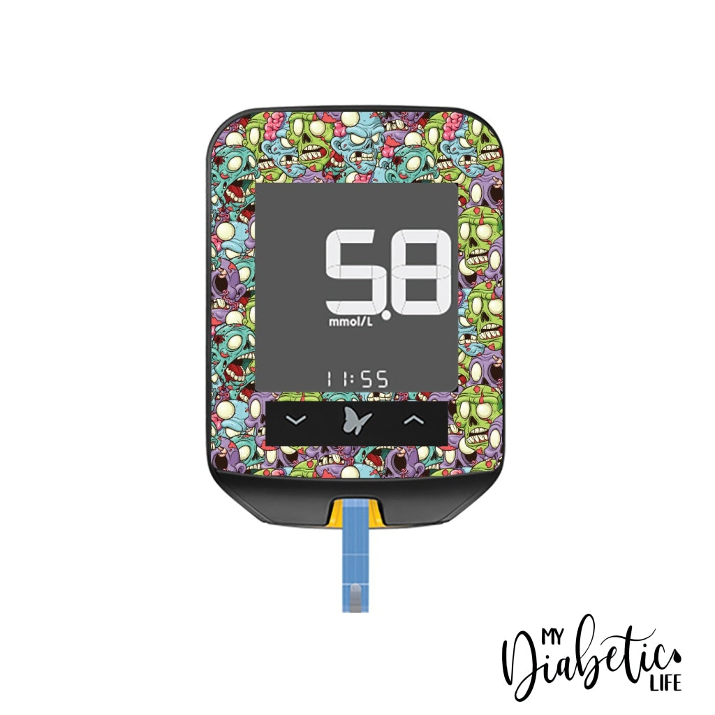 Zombies - Freestyle Optium Neo Peel Skin And Decal Glucose Meter Sticker Freestyle